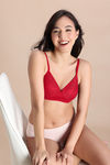 Zivame Love Potion Padded Non Wired Medium Coverage Tshirt Bra - Jalapeno Red — thumbnail 4